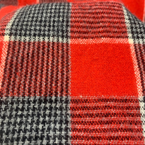 【曜日割引対象外】 ヴィンテージ vintage 50's 50s 50年代 MYLAN オープンカラーボックスシャツ 長袖シャツ レッド 201MT-3571 VB