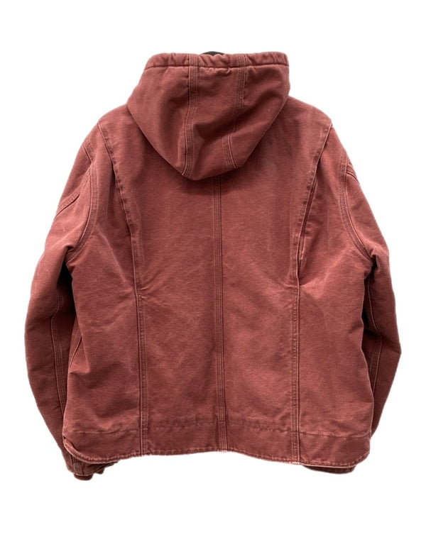 カーハート Carhartt ACTIVE JACKET アクティブ ジャケット 裏地ボア ダック ジップアップ アウター 赤 ジャケット ロゴ レッド XLサイズ 104MT-1458