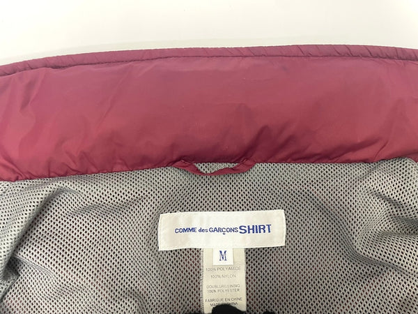 コムデギャルソンシャツ COMME des GARCONS SHIRT 09SS マルチカラージップアップナイロンジャケット S17902 ジャケット ワインレッド 601MT-77