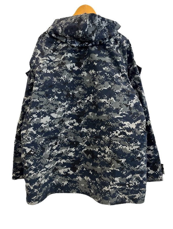 ミリタリー military PARKA WORKING US.NAVY デジカモ カモフラ 迷彩 ゴアテックスパーカー GORE-TEXパーカー  Large-Regular ジャケット ネイビー 101MT-4983