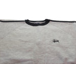 ステューシー STUSSY 90s Made in USA DEADSTOCK ラグランスリーブ サイドライン スウェット  90's USA製 紺タグ デッドストック NOS スウェット グレー Lサイズ 103MT-3080