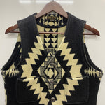 【曜日割引対象外】 ジェラード JELADO セーラムベスト Salem Vest ウール チマヨ柄 ベスト ブラック Mサイズ 201MT-4554 VB