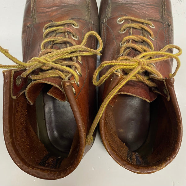 【曜日割引対象外】 レッドウィング RED WING 90's 四角犬タグ IRISH SETTER サイズ不明 メンズ靴 ブーツ ワーク ブラウン cmサイズ 201-shoes1590 VB