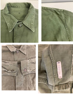 ミリタリー MILITARY 50's～60's 50~60年代 USMC P-58 アメリカ軍海兵隊 P58ユーティリティジャケット OG オリーブグリーン バックサテン VINTAGE ヴィンテージ - ジャケット カーキ 101MT-4744