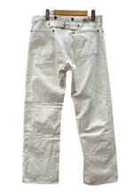 ラルフローレン RalphLauren ペンキデニム ホワイトデニム ドーナツボタン サスペンダーボタン シンチバック  デニム ホワイト サイズ 32/30 104MB-363