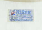 ヒルトン HILTON 70's  Bowling Shirt ボーリング シャツ 70s 70年代 MADE IN USA アメリカ製  半袖シャツ ホワイト Lサイズ 103MT-2692