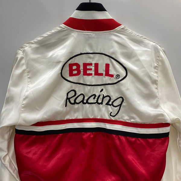 【曜日割引対象外】 ヴィンテージ vintage 80's BELL HELMETS ナイロン レーシングジャケット ジャケット ホワイト 201MT-4210 VB