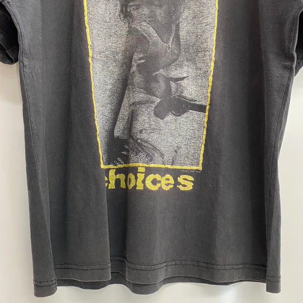【曜日割引対象外】 ヴィンテージ vintage 90's パールジャム PEARL JAM CHOICES KIDS GUNS 1992 JERZEES USA製 Tシャツ ブラック XLサイズ 201MT-3931 VB