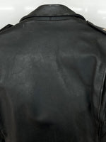 ショット SCHOTT DOUBLE RIDERS JACKET ダブル ライダース ジャケット ONESTAR 牛タグ ジップアップ バイカー アウター 黒 613 サイズ38 ジャケット 無地 ブラック 104MT-2227