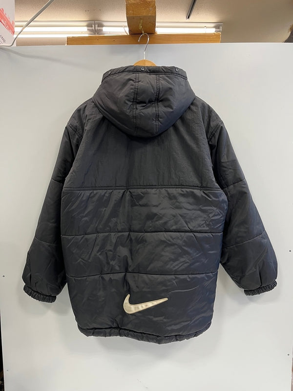 ナイキ NIKE 90s ~ 00s ヴィンテージ Vintage 白タグ 中綿ジャケット 黒 フード L(14-16) ジャケット ブラック Lサイズ 101MT-5380