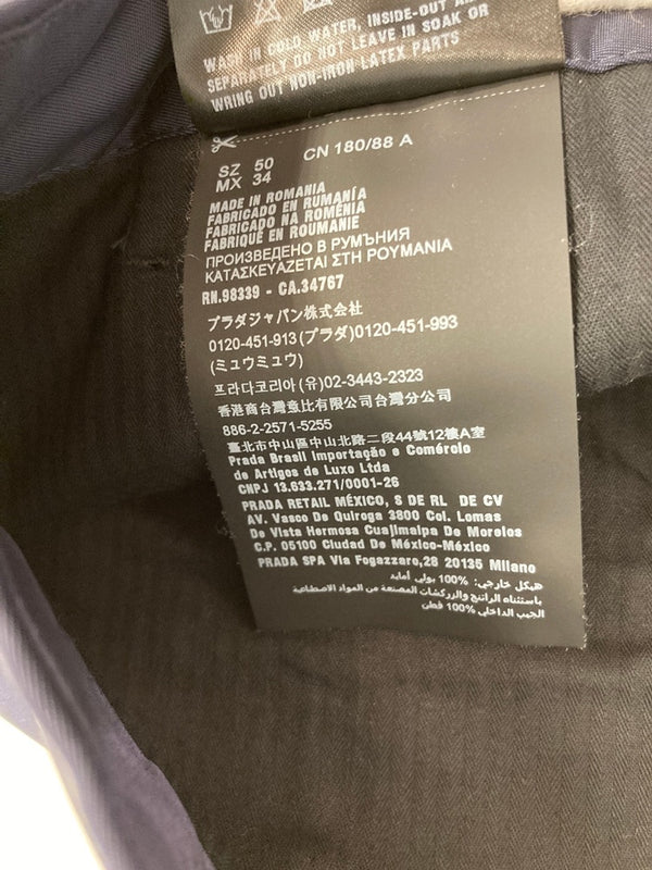 プラダ PRADA ロングパンツ 無地 ボトムスその他 ネイビー サイズ50 101MB-531