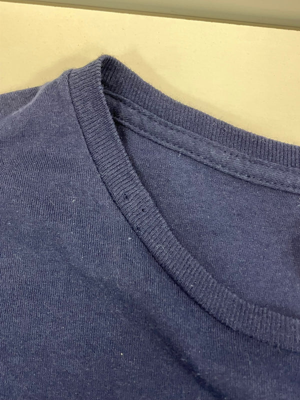 US US古着 00’s DELTA Morton salt パロディ DON'T BE SALTY BITCH 企業物 XL Tシャツ ネイビー LLサイズ 101MT-4301