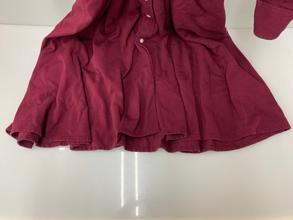 ラルフローレン POLO RALPH LAUREN バーガンディ シャツワンピース ワンピース レッド 201LT-419