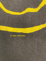 バンド band ©1992 NIRVANA ニルヴァーナ バンドTシャツ ロゴプリント 黒  Tシャツ ブラック Mサイズ 101MT-3362