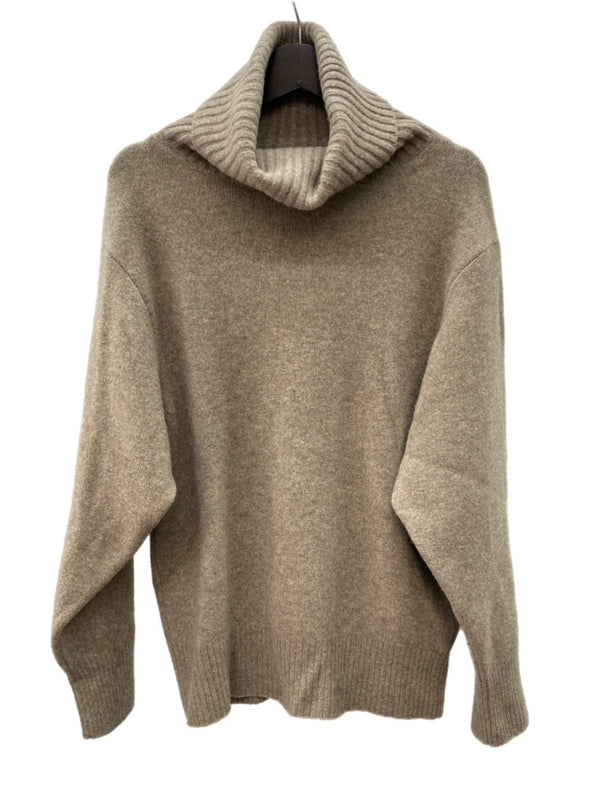 ドゥーズィエムクラス Deuxieme Classe 20AW ミドルゲージ タートルネック ニット WOOL ウール 毛 日本製 チャイロ BROWN 茶色 20-080-500-7050-3-0 セーター 無地 ブラウン Fサイズ 104LT-262