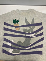 US US古着 90's 90年代 FRUIT OF THE LOOM Warner Bros Looney Tunes Bugs Bunny  バッグス・バニー ワーナー・ブラザース 両面 プリント スウェット グレー Lサイズ 101MT-4021