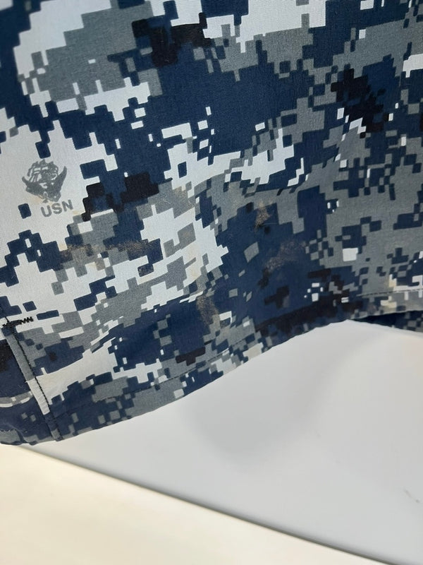 ミリタリー military PARKA WORKING US.NAVY デジカモ カモフラ 迷彩 ゴアテックスパーカー GORE-TEXパーカー  Large-Regular ジャケット ネイビー 101MT-4983