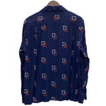 【曜日割引対象外】 グルービンハイ GROOVIN' HIGH The GROOVIN HIGH 長袖シャツ ネイビー Lサイズ 201MT-4213 VB