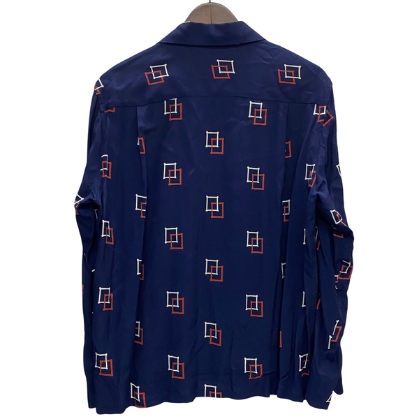 【曜日割引対象外】 グルービンハイ GROOVIN' HIGH The GROOVIN HIGH 長袖シャツ ネイビー Lサイズ 201MT-4213 VB