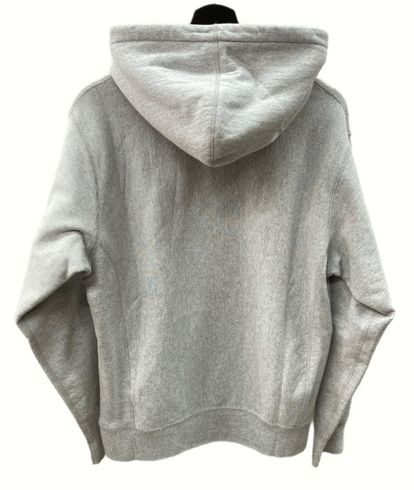 シュプリーム SUPREME 17AW Box Logo Hooded Sweatshirt ボックスロゴ プルオーバー パーカー フーディ 刺繡 GRAY パーカ ロゴ グレー Mサイズ 104MT-379