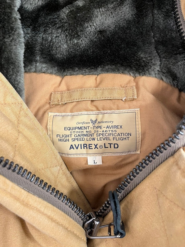 アビレックス AVIREX B-9 フライトジャケット ジャケット ベージュ Lサイズ 101MT-5442