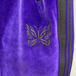 ニードルス Needles 23AW ベロア ナロートラックパンツ Narrow Track Pant NS253 ジャージ パープル Lサイズ 201MB-1132