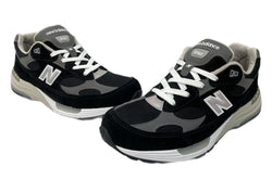 ニューバランス new balance 24年製 U992 ABZORB SBS メッシュ スエード ランニング ローカット シューズ 黒 U992BK メンズ靴 スニーカー ブラック 29cm 104S-1037