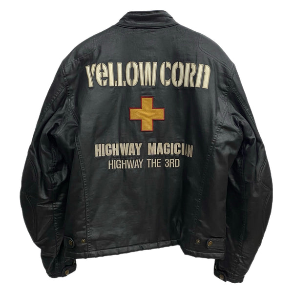 はははページ YELLOWCORN ブラックジャケット イエローコーン YeLLOW CORN ジャケット ブラック LLサイズ