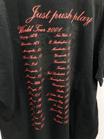 バンドTシャツ BAND-T AEROSMITH エアロスミス 2001ワールドツアーT  ロックT  古着 XL Tシャツ プリント ブラック LLサイズ 101MT-2284