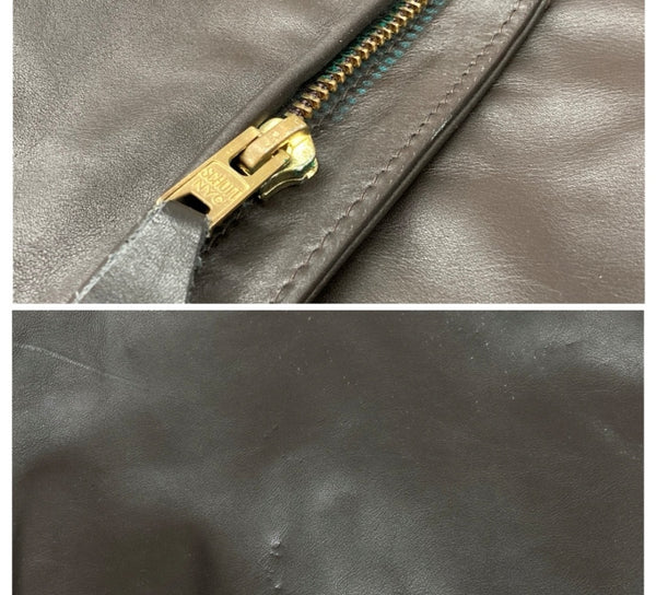 ショット SCHOTT 641RIDERS STEERHIDE LEATHER ライダース シングル レザー ジャケット ライナー付き ステアハイド レザー 茶 サイズ 40 ジャケット 無地 ブラウン 104MT-2327