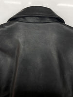 アカンサス ACANTHUS LEATHER JACKET レザー ジャケット シングル ライダース バイカー レーサー アウトドア アウター 黒 ジャケット 無地 ブラック Mサイズ 104MT-1698