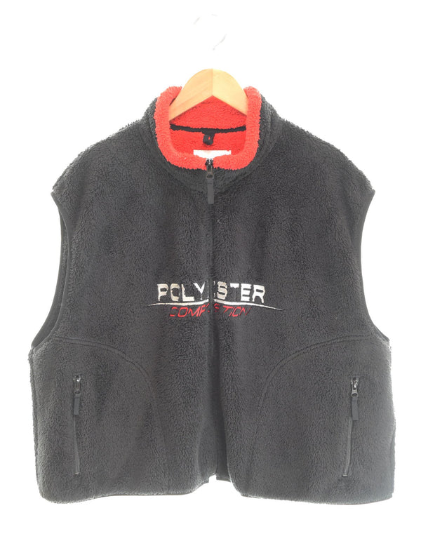 ダブレット doublet 18AW POLYESTER" FLEECE VEST ポリエステルフリースベスト 18AW23VE06 ベスト ブラック Mサイズ 103MT-2500
