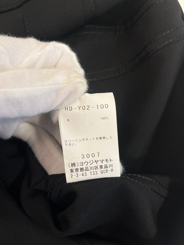 ヨウジ ヤマモト YOHJIYAMAMOTO POUR HOMME 21SS WOOL GABARDINE STANDARD BLOUSON ウールギャバ  トラッカージャケット HD-Y02-100 表記サイズ3 ジャケット ブラック 101MT-5162