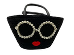 アジョリー a-jolie パール サングラス かごバッグ レディース ブラック 601bag-17