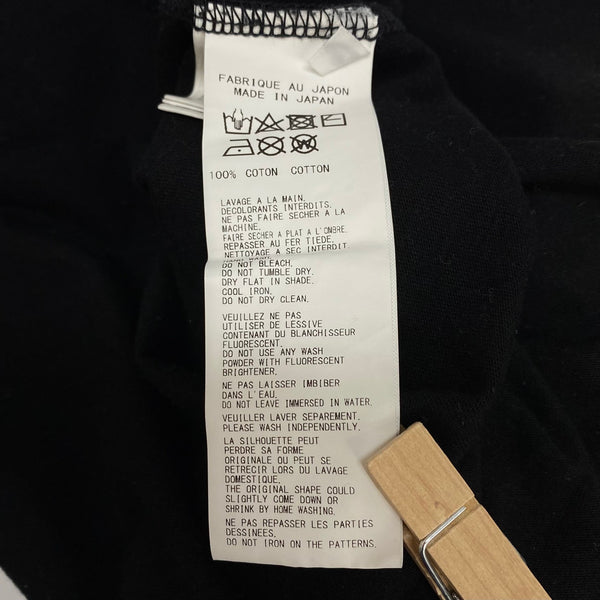 ヨウジヤマモト プールオム Yohji Yamamoto POUR HOMME チ付き長袖プリント 食べて…いい？ HD-T04-042 ロンT ブラック 3サイズ 201MT-3941