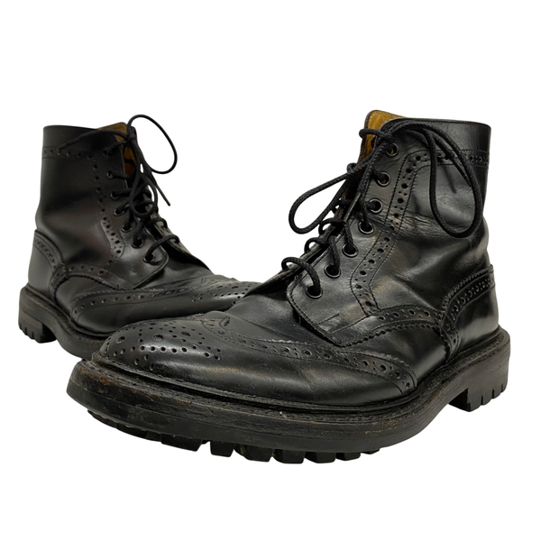 【曜日割引対象外】 トリッカーズ Trickers MALTON カントリーブーツ M2508 メンズ靴 ブーツ カントリー ブラック 27cmサイズ 201-shoes1313 VB