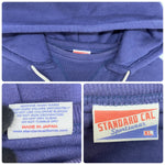 スタンダードカリフォルニア STANDARD CALIFORNIA SD Logo After Hood スウェット 後付パーカー パーカ ネイビー XLサイズ 201MT-4359