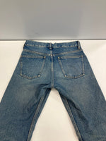 バレンシアガ BALENCIAGA ストレートレッグ ダメージジーンズ 486225 TSB06 デニム ブルー 28 101MB-735