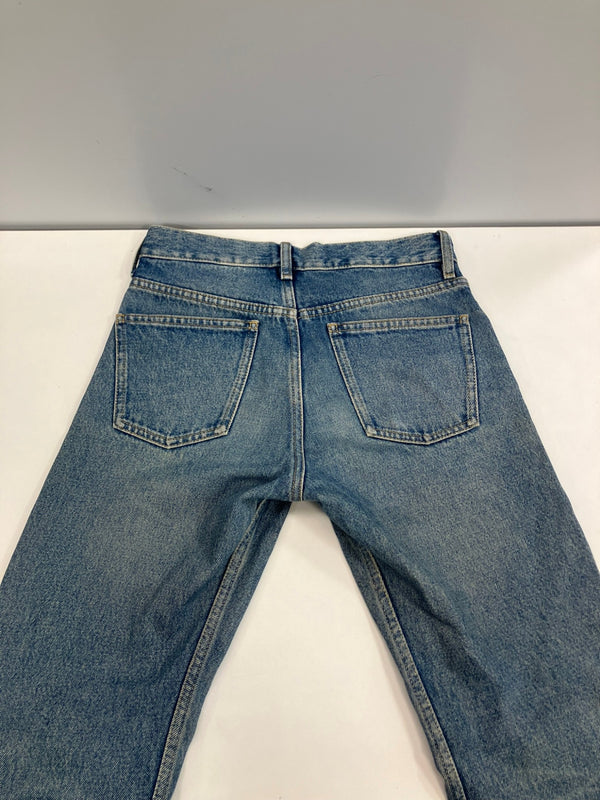 バレンシアガ BALENCIAGA ストレートレッグ ダメージジーンズ 486225 TSB06 デニム ブルー 28 101MB-735