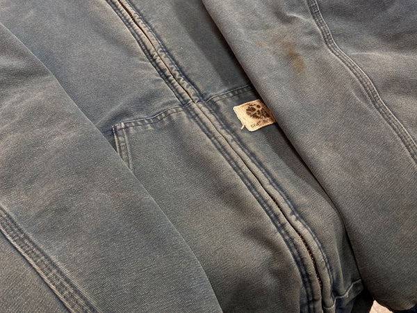 カーハート Carhartt 90's USA製 active jacket アクティブ ジャケット フェード 青 ジャケット ロゴ ブルー 104MT-2126