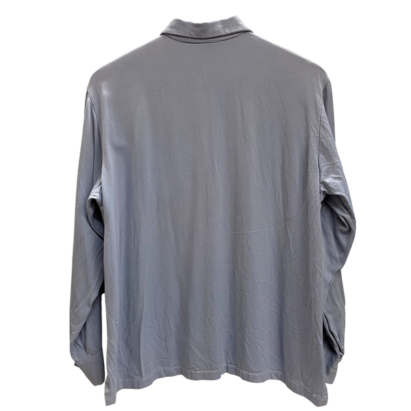 【曜日割引対象外】 ヴィンテージ vintage 50's WESTWARD-HO 刺繍 オープンカラーシャツ 長袖シャツ ブルー Mサイズ 201MT-4885 VB