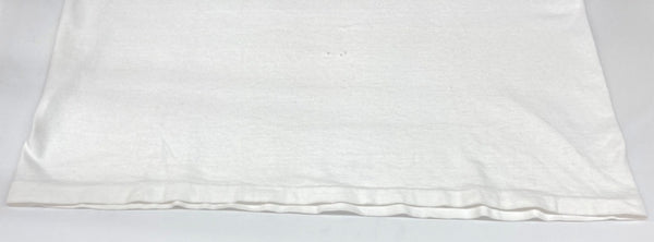 ステューシー STUSSY オールド OLD 紺タグ 90's 00's 半袖 カットソー クルーネック シングルステッチ プリント ロゴ WHITE 白 Tシャツ ワンポイント ホワイト Lサイズ 104MT-1777