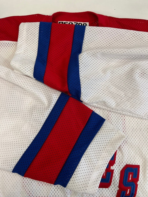 ヴィンテージ vintage 90s 90's ROLLING STONES 97-98 USA ツアーグッズ USA製 ゲームシャツ メッシュ ワッペン 白 ONE SIZE ロンT ホワイト 101MT-5250