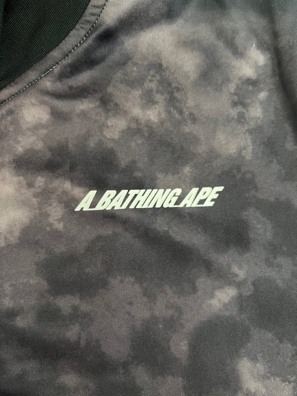 ア ベイシング エイプ A BATHING APE トラックジャケット ジャージ タイダイ柄  001SWJ301002M XL ジャケット ブラック LLサイズ 101MT-4257