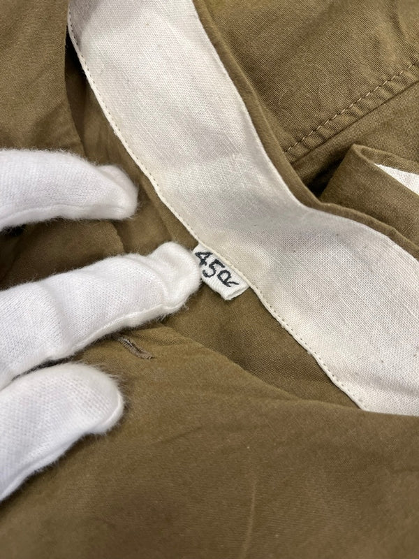 フォーティーファイブアール 45R 45RPM 日本製 袖フリル コットンワンピース ワンピース カーキ 101LT-212