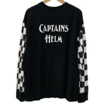 キャプテンズヘルム CAPTAINS HELM  CHECKER LOGO SWEAT スウェット ブラック Lサイズ 201MT-4449