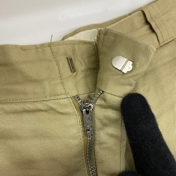 【曜日割引対象外】 ヴィンテージ vintage 60's US.ARMY COTTON U.T. TROUSERS RAPID ZIP チノパン ベージュ 36×32サイズ 201MB-923 VB