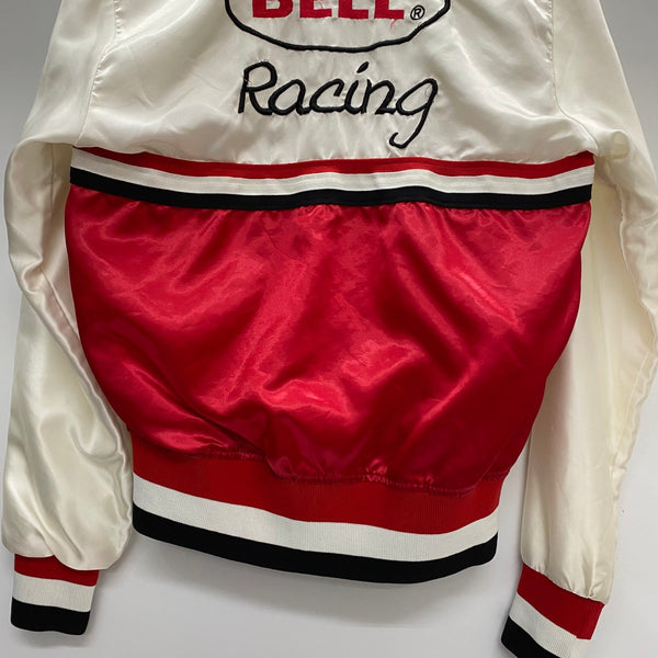 【曜日割引対象外】 ヴィンテージ vintage 80's BELL HELMETS ナイロン レーシングジャケット ジャケット ホワイト 201MT-4210 VB