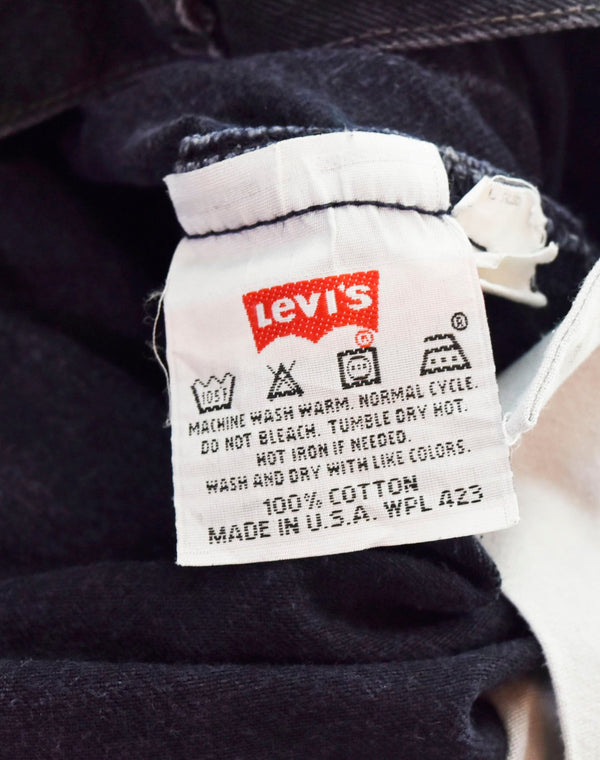 リーバイス Levi’s 90s USA製 ストレート デニムパンツ 黒 501-0660 デニム ブラック W30 L36 103MB-178