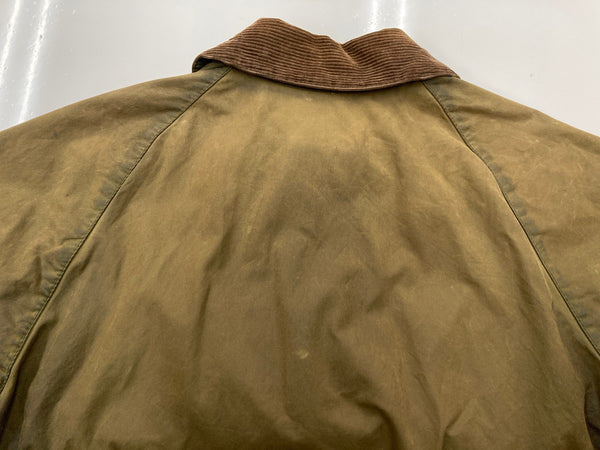 バブアー Barbour BEAUFORT ビューフォート 90s 90年代 3ワラント 英国製 ジャケット オイル ワックス  アウター 緑 C42/107CM コート 無地 カーキ 104MT-1948